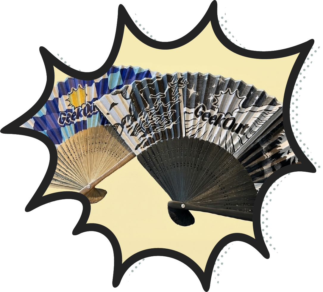 GeekOut folding fans